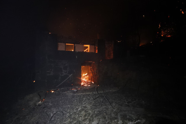Incendio en As Neves en la ola de incendios de octubre de 2017