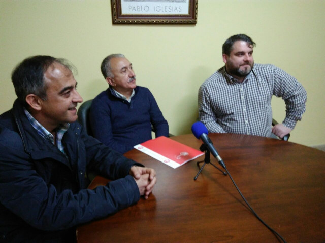 Acto de UGT en Ferrol con Pepe Álvarez.