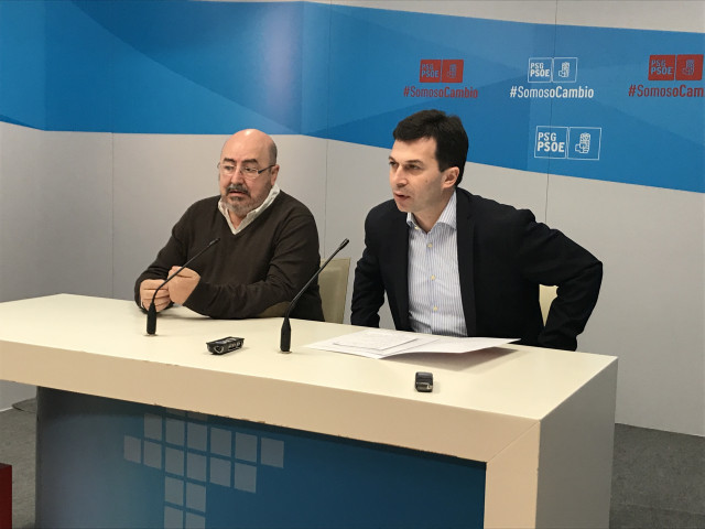 Roberto García y Gonzalo Caballero en la rueda de prensa