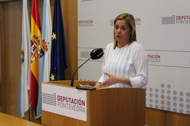 Rueda de prensa de la presidenta de la Diputación de Pontevedra