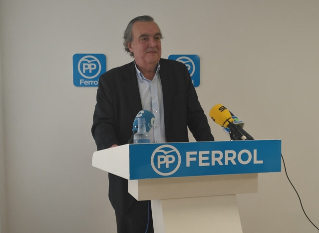 Rueda de prensa de Juan Juncal en Ferrol.