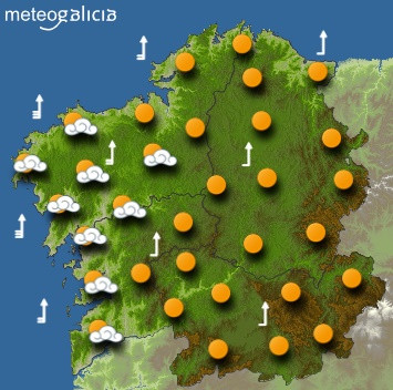 Predicciones apra el martes 17 de abril en Galicia