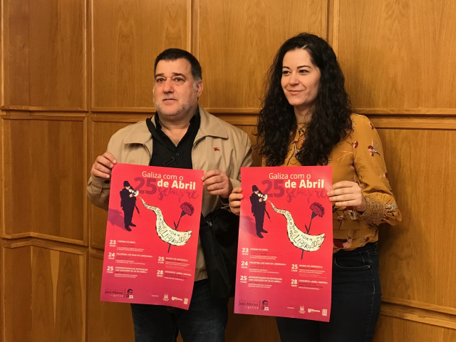 Presentación actos del 25 de abril en Santiago de Compostela