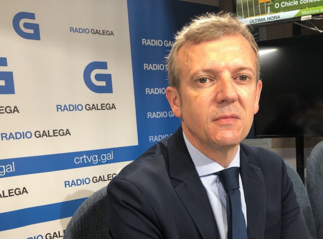 Alfonso Rueda en la Radio Galega