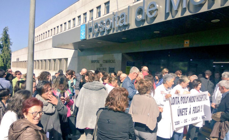 Sabotaje en el hospital de Monforte, en el que sigue la huelga