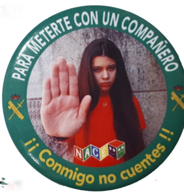 Modelo de chapas que serán distribuidas en la campaña