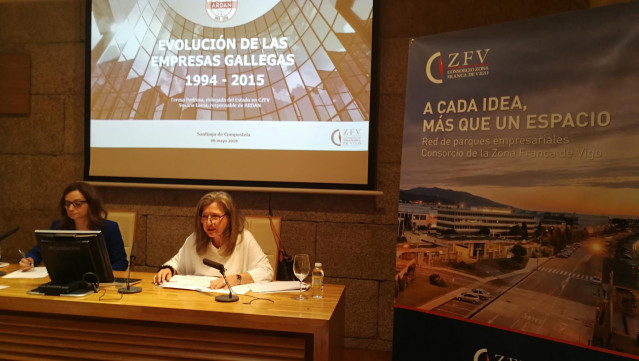 Susana Lama, de Ardán, y Teresa Pedrosa, del Consorcio Zona Franca de Vigo