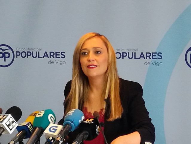 Elena Muñoz en rueda de prensa
