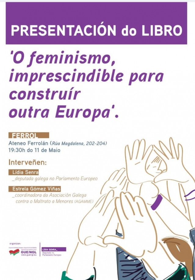 Cartel del evento de presentación de la obra coordinada por Senra en Ferrol