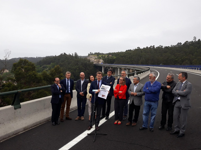 Inauguración de los dos primeros tramos de la autovía de O Morrazo