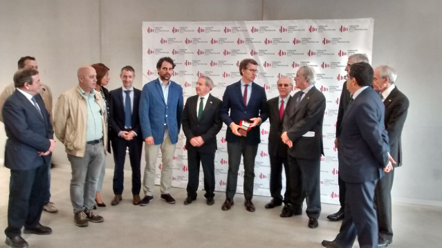 El presidente de la Xunta en un acto en Vilamarín (Ourense).