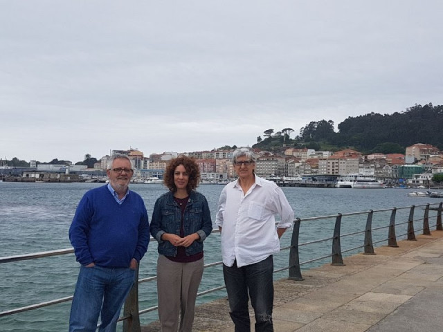 Reunión de Alexandra Fernández, de En Marea, y el alcalde de Cangas