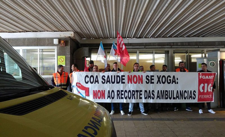 La Xunta se lava las manos en la huelga de ambulancias