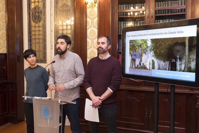 Concejales coruña plan peatonalización ciudad vieja
