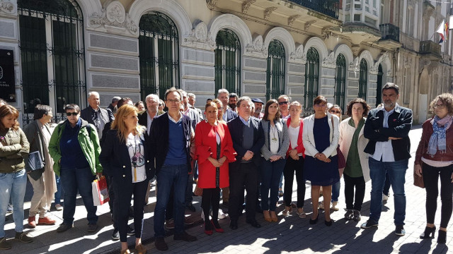 Concentración en Pontevedra contra la masacre en Gaza