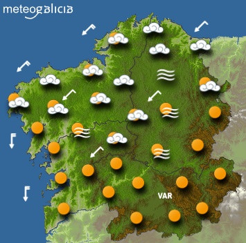 Predicciones para el miércoles 16 de mayo en Galicia