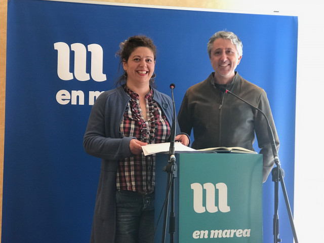 Ana Seijas y Gonzalo Rodríguez, miembros de la Coordinadora de En Marea