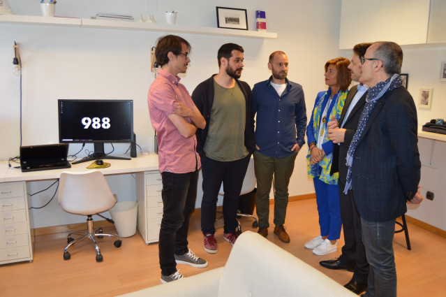 El secretario xeral de Emigración, Antonio Rodríguez Miranda, en Ourense.