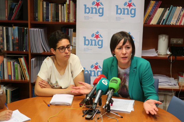 Ana Pontón rueda de prensa con Avia Veira