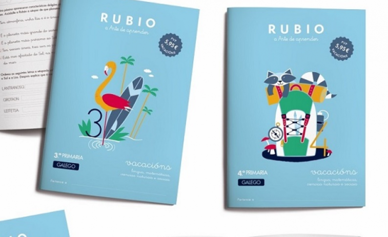 Rubio estrena cuadernos en gallego