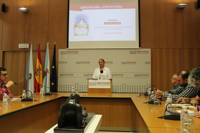 Rueda de prensa de la presidenta de la Diputación de Pontevedra.