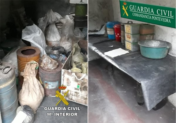 Material para explosivos intervenido en Tui (Pontevedra) al dueño de La Gallega
