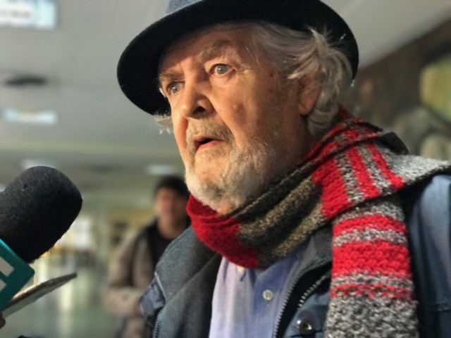 Xosé Manuel Beiras, en declaraciones a los medios