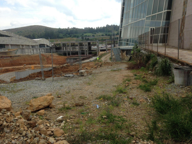 Ubicación del nuevo edificio en la Cidade da Cultura en el Gaiás.