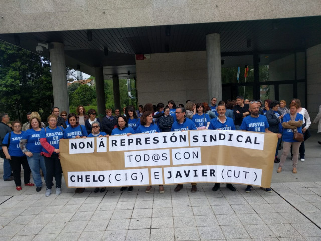 Funcionarios de justicia se concentran en Vigo