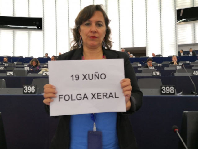 Ana Miranda en el Parlamento europeo