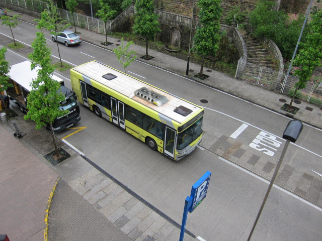 Autobús urbano en Santiago viajeros autobús