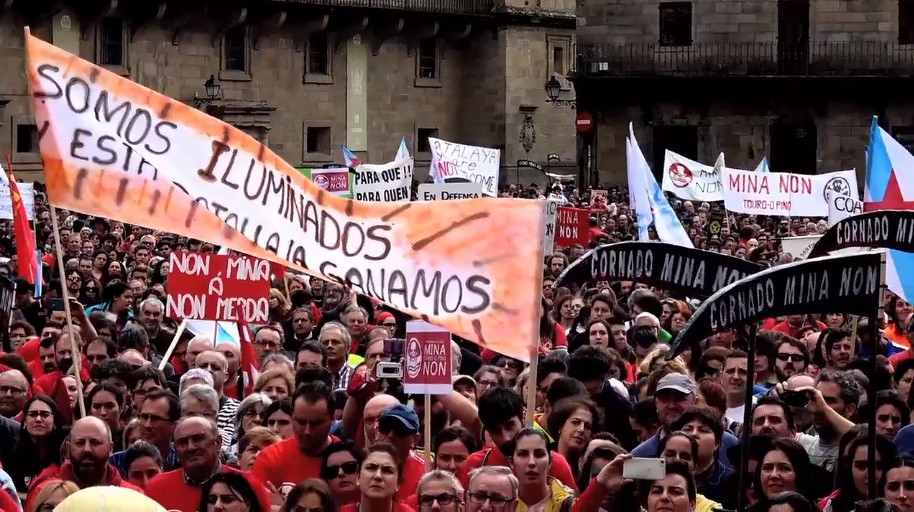 Manifestacion mina touro opino