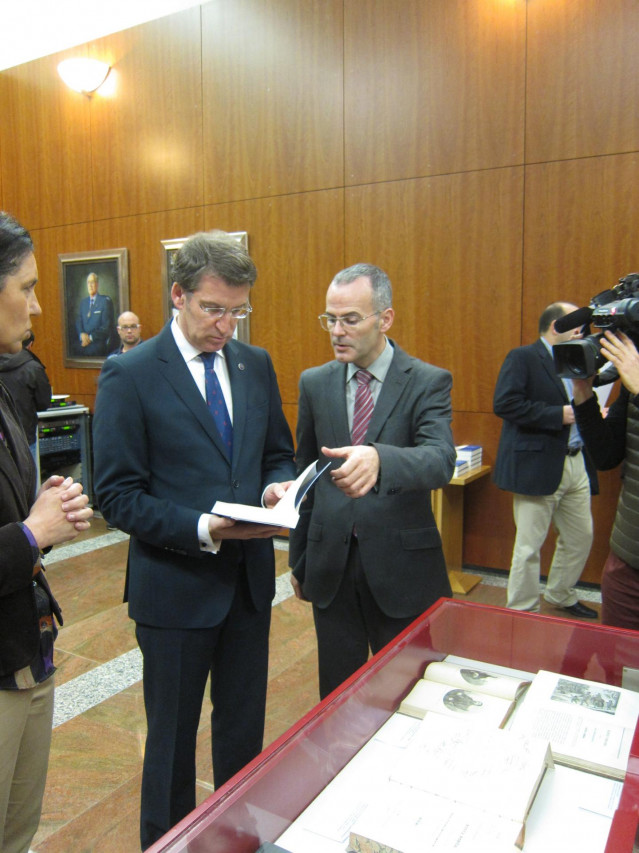 Alberto Núñez Feijóo y Jesús Vázquez en una foto de archivo