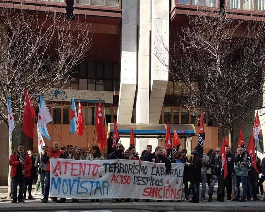 PROTESTA OPERADORAS ATENTO CIG CGT
