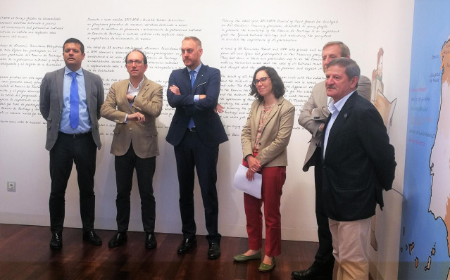 Presentación de una exhibición sobre la conservación del Camino de Santiago.
