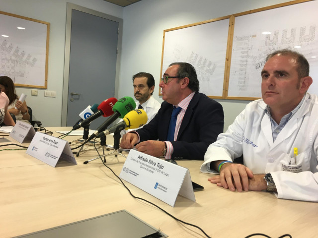 Rueda de prensa en el HULA sobre certificación de cardiología.