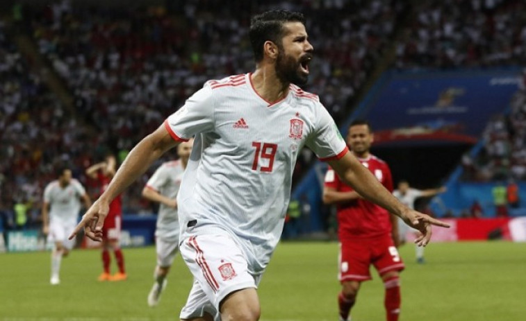 Un gol de Diego Costa ante Irán allana el camino de la Roja a octavos (0-1)