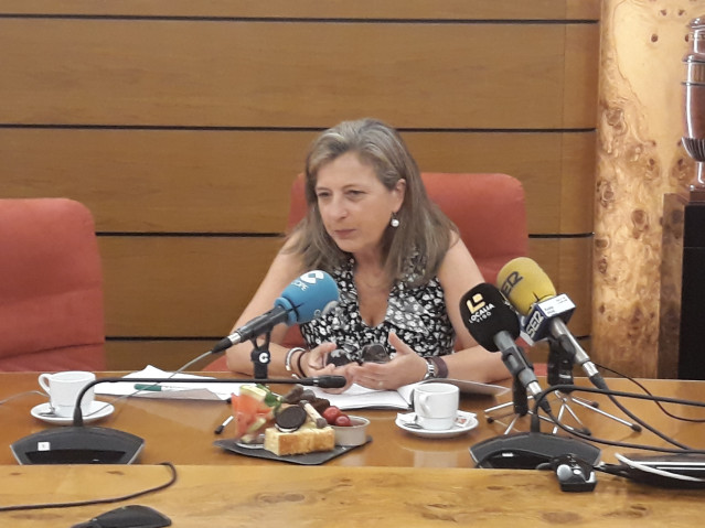 La delegada del Estado en el Consorcio de la Zona Franca de Vigo, Teresa Pedrosa