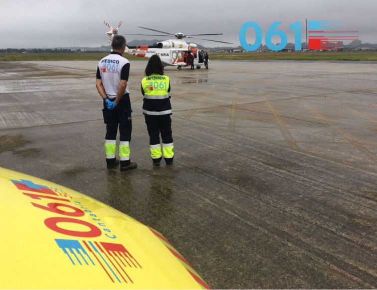 Cuatro heridos, uno de ellos trasladado en helicóptero,en un accidente en Ponteceso