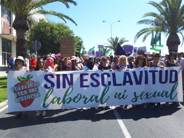 Temporeras huelva fresas manifestacionhuelva