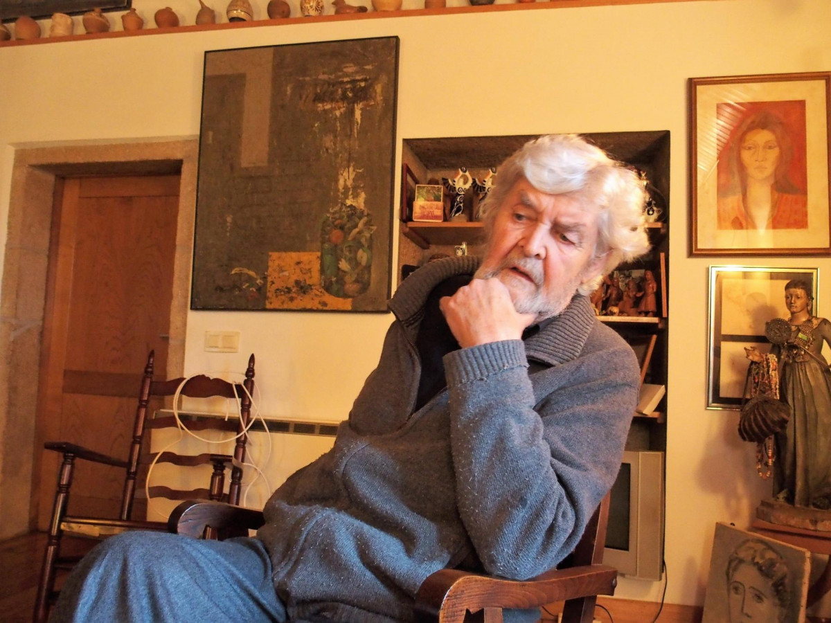 Beiras, en su casa de A Reboraina, en una entrevista con Europa Press