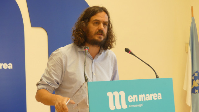 El diputado de En Marea y portavoz nacional de Anova, Antón Sánchez