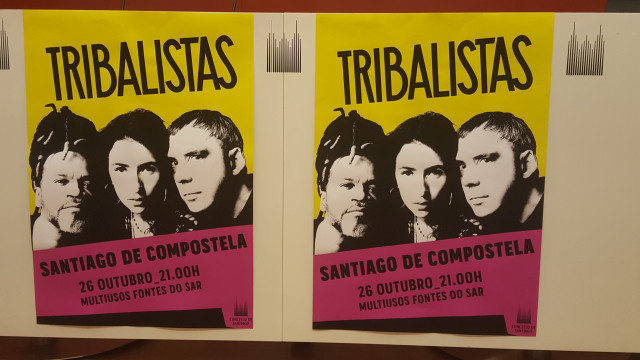 Tribalistas en concierto en Santiago