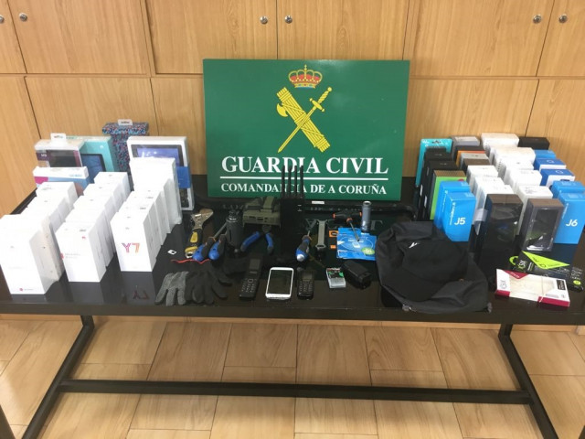 Desarticulada una organización dedicado al robo de telefonía