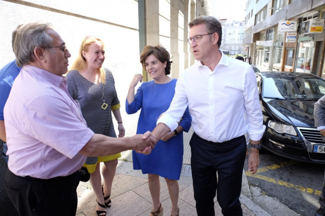 Feijóo y Soraya en Pontevedra, campaña del Congreso del PP