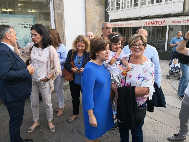 Soraya Sáenz de Santamaría en Santiago