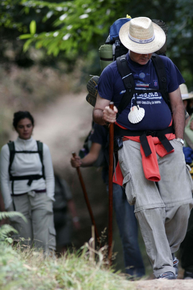 Peregrino del Camino de Santiago de Compostela