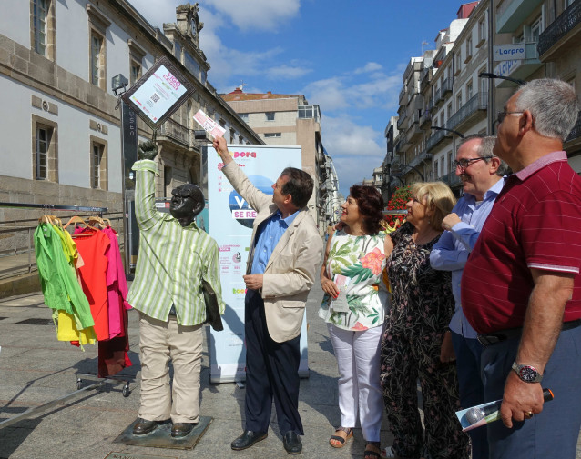Caballero en la presentación de la acción de Koopera Cáritas
