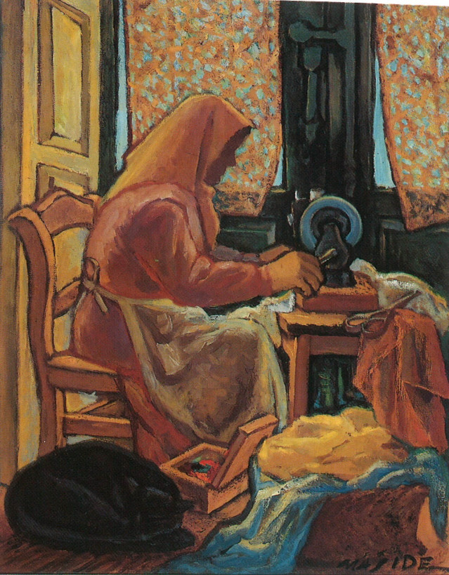 Una de las pinturas del legado del artista gallego Carlos Maside.