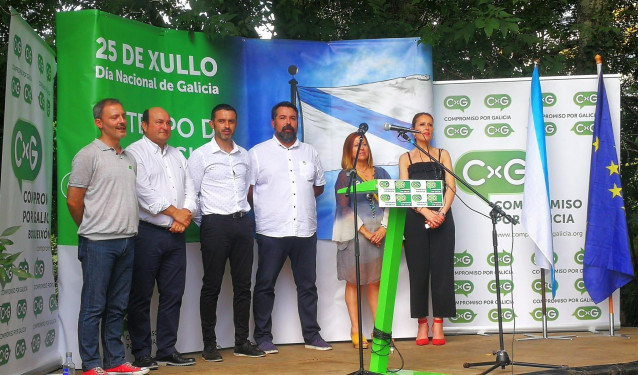 Acto de homenaje al nacionalismo de Compromiso por Galicia en el Día da Patria.